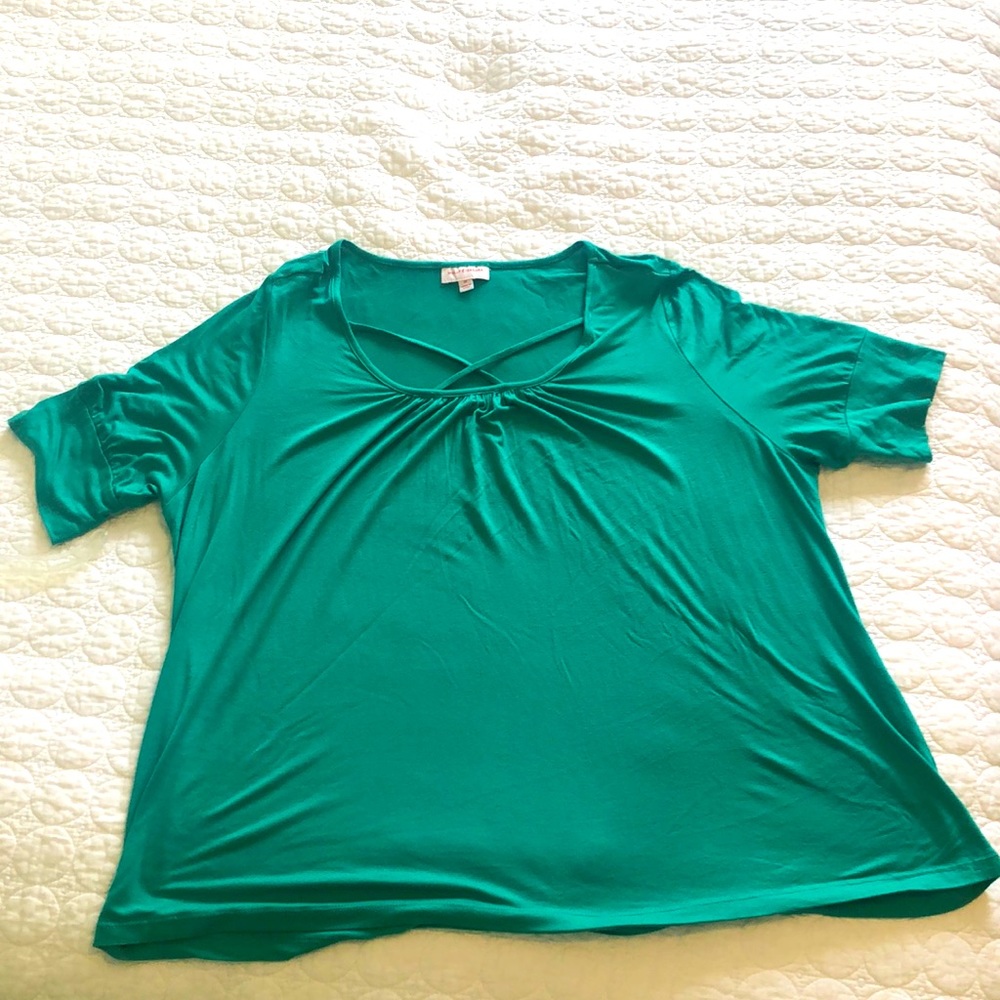 Green blouse